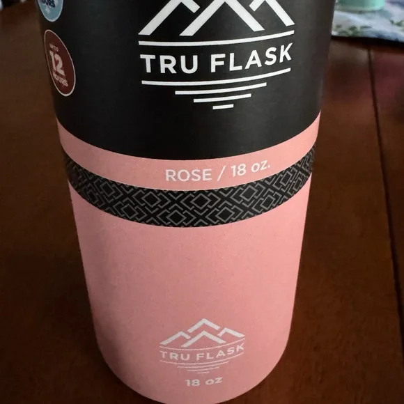 2/$13🌷Tru Flask Pink Water Bottle - Picture 4 of 6